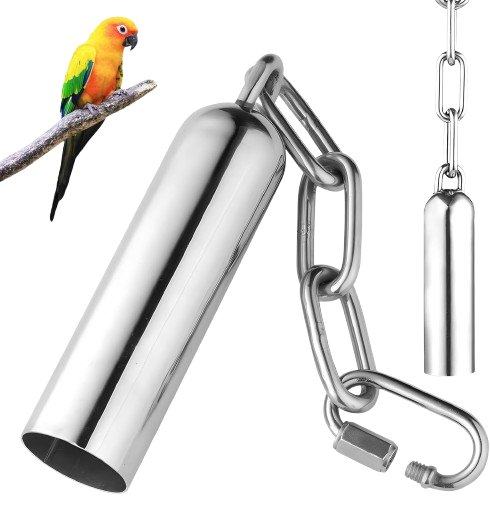 Juguetes de Campana de Acero Inoxidable para Loros