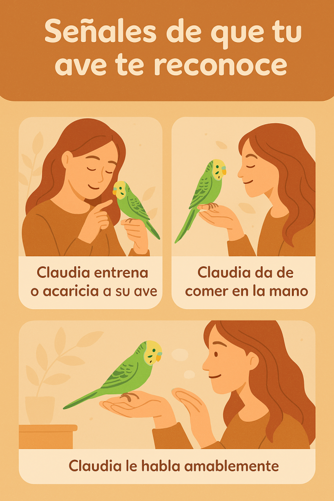 aves reconocen a sus dueños