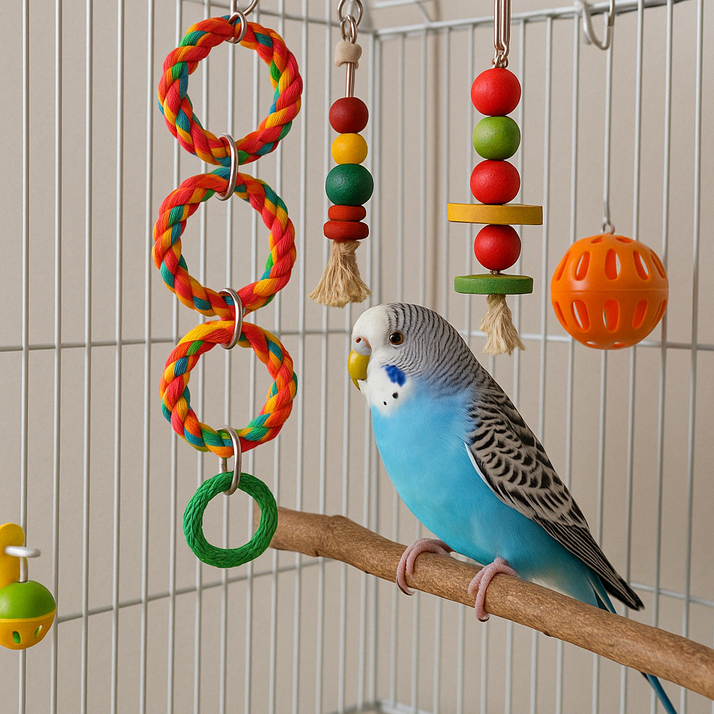 juguetes para aves