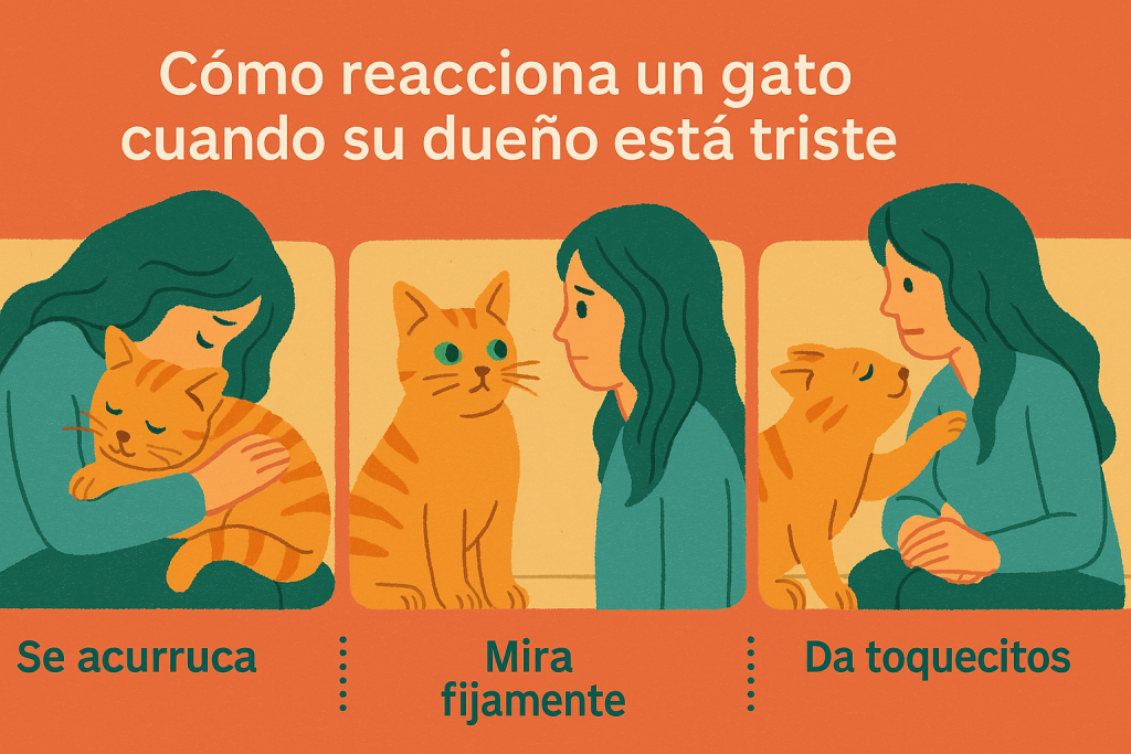 los gatos saben cuándo estamos tristes