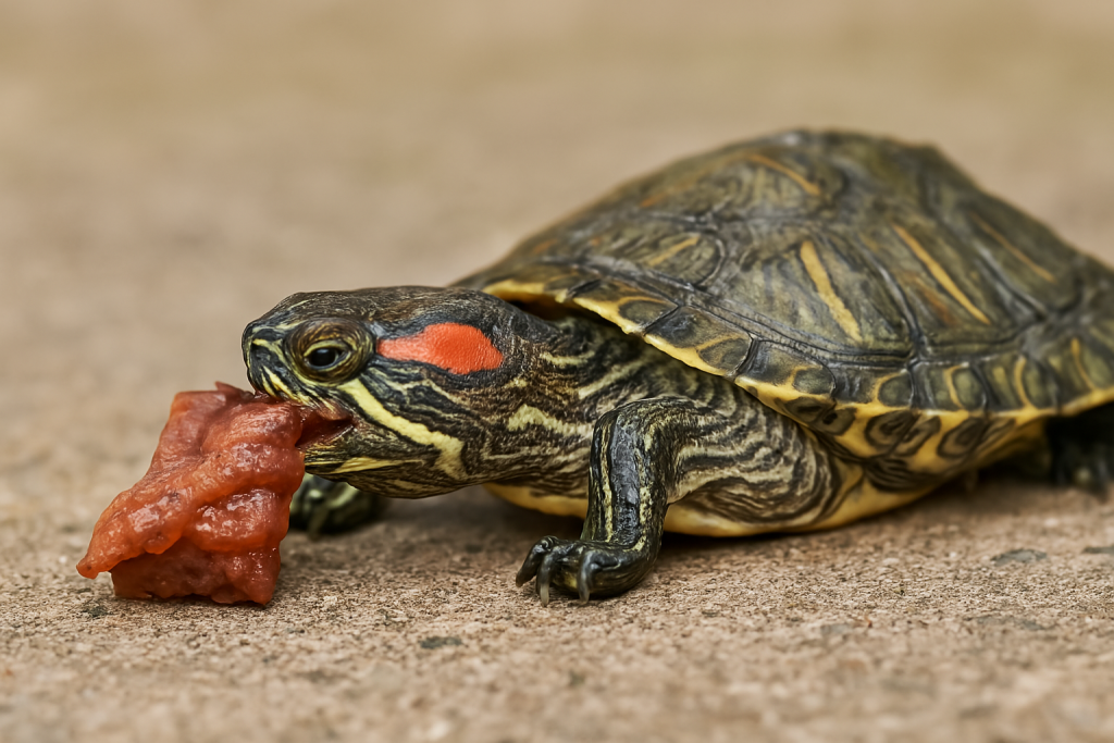 tortuga puede comer carne